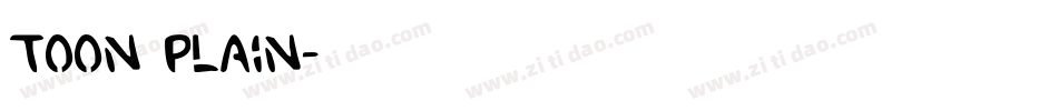 Toon Plain字体转换